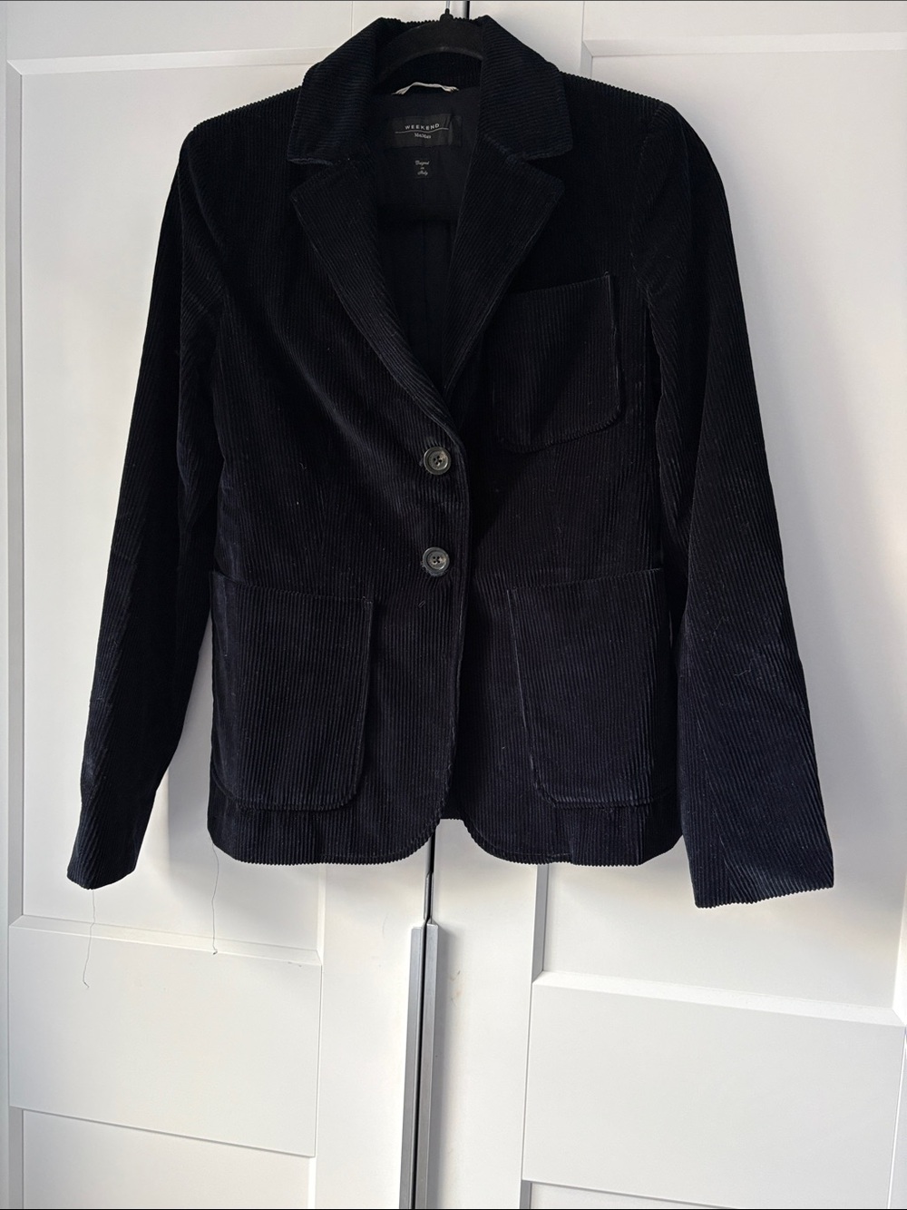 Max Mara Weekend navy Corduroy Blazer Jacket - Women's, Size 6